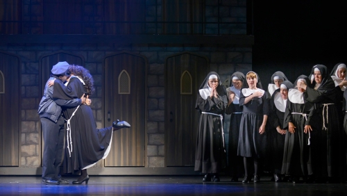 The Company In Musical Theatre West's Production Of Sister Act.